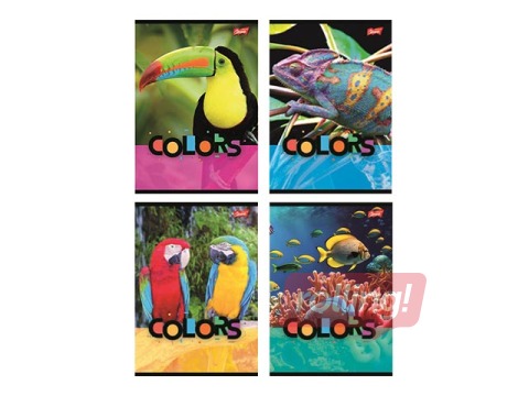 Klade Unipap Exotic Colors, A5, rūtiņu, 32 lapas