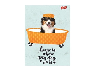 Klade Unipap Funny Dog 3, A5, rūtiņu, 60 lapas