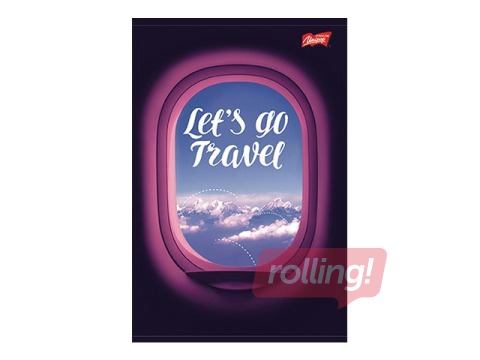 Klade Unipap B5, Let's Go Travel, rūtiņu, 160 lapas