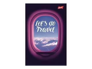 Klade Unipap B5, Let's Go Travel, rūtiņu, 160 lapas