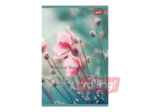 Klade Unipap B5, Positive Life, rūtiņu, 160 lapas