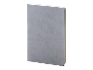 Piezīmju grāmata Balts M, A5, rūtiņu, pelēka