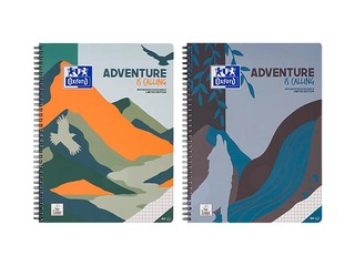Klade ar spirāli Oxford Adventure, A4+, rūtiņu, 80 lapas