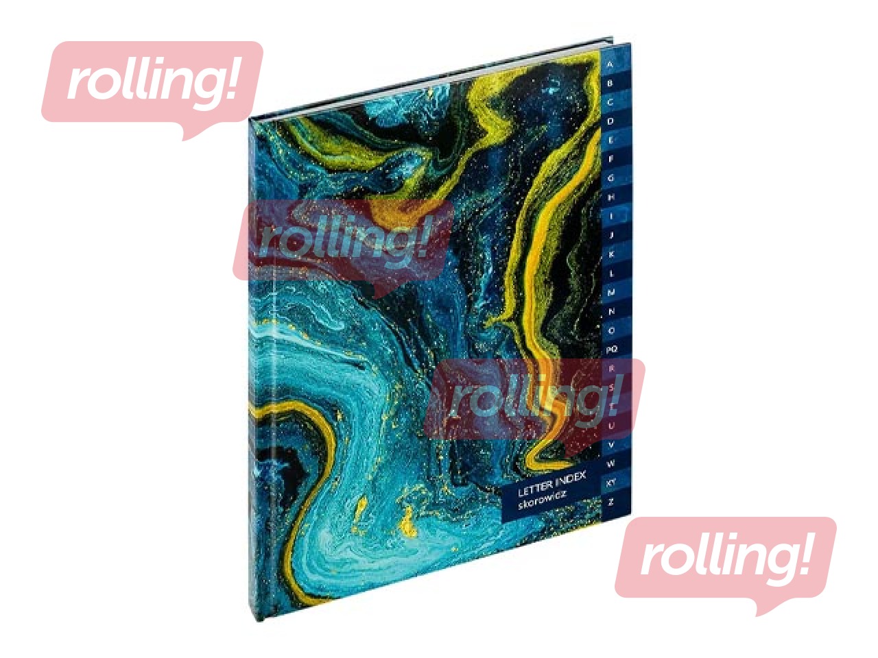 Klade ar alfabētu cietos vākos Grand, A4, rūtiņu, 96 lapas