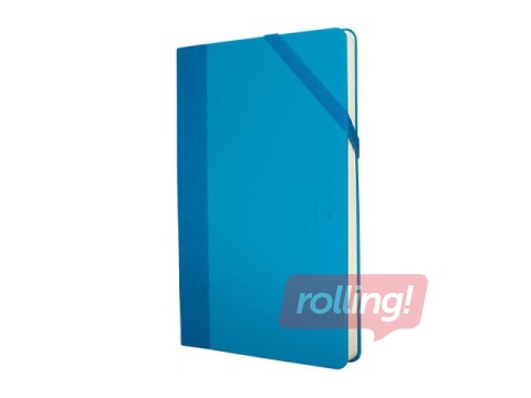 Piezīmju bloknots Milan, Colours, A5, baltas, zils, 104 lapas