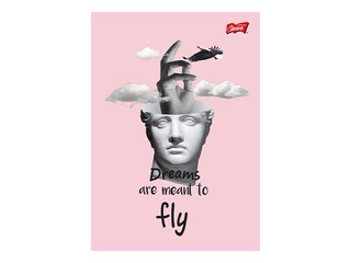 Klade Unipap, Dreams are meant to Fly, rūtiņu, A5, 60 lapas