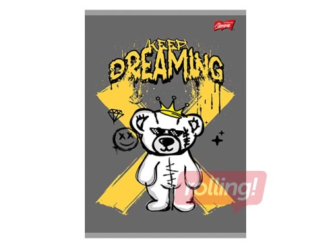 Klade Unipap, Keep Dreaming, rūtiņu, A5, 60 lapas