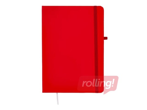 Piezīmju grāmata ar gumiju Centrum, cietos vākos, līniju, sarkana, A5, 80 lapas
