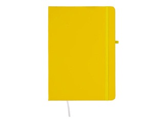 Piezīmju grāmata ar gumiju Centrum, cietos vākos, līniju, dzeltena, A5, 80 lapas
