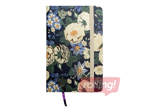 Piezīmju grāmata ar gumiju Centrum, cietos vākos, līniju, A6, 80 lapas