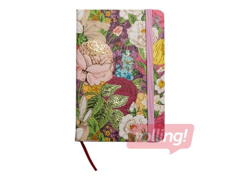 Piezīmju grāmata ar gumiju Centrum, cietos vākos, līniju, A6, 80 lapas