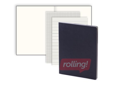 Piezīmju grāmata Balts L, baltas lapas, A4, melna