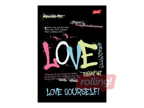 Klade Unipap, Spray Vibe, Love, līniju, A5, 60 lapas