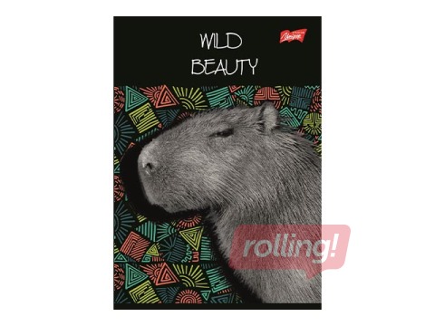 Klade Unipap, Wild Beauty, rūtiņu, A4, 80 lapas