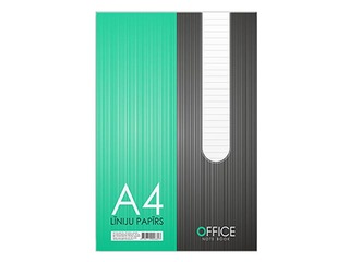 Papīrs iešūšanai OFFICE, A4, līniju, 100 loksnes