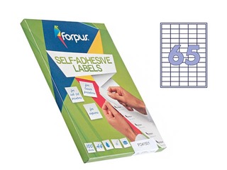Uzlīmes Forpus, A4, 38x21.2mm, 100 loksnes, baltas