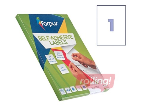 Uzlīmes Forpus, A4, 210x297mm, 100 loksnes, baltas