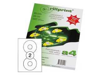 Uzlīmes Rillprint, A4, CD,100 loksnes, baltas 