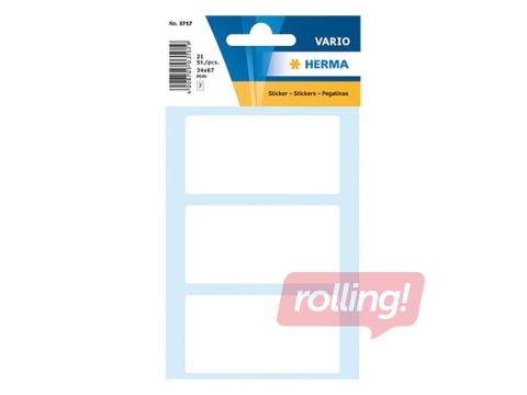 Uzlīmes Herma Vario, 34x67 mm, baltas