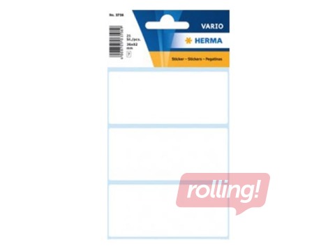 Uzlīmes Herma Vario, 36x82 mm, baltas