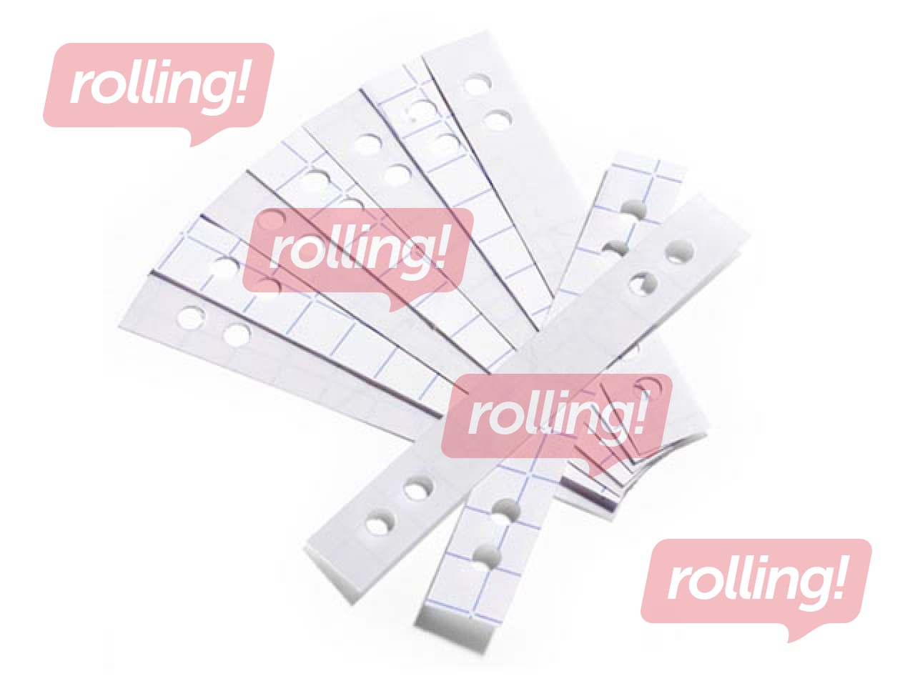 Pašlīpošas sloksnes dokumentu perforācijas nostiprināšanai Durable, caurspīdīgas, 50 gab.