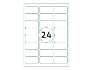 Uzlīmes Rillprint, A4, 63.5x33.9 mm,100 loksnes, baltas 