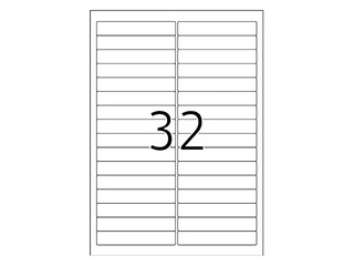 Uzlīmes Herma  A4, 96x16.9 mm, 25 loksnes, viegli noņemamas, baltas