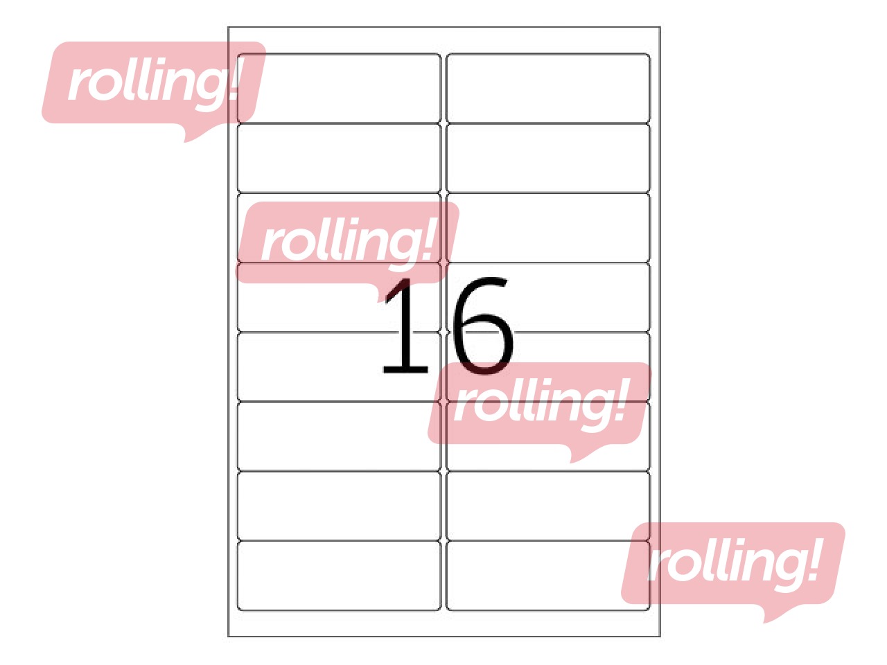 Uzlīmes Herma Premium A4, 99.1x33.8 mm, 25 loksnes, baltas, noturīgas