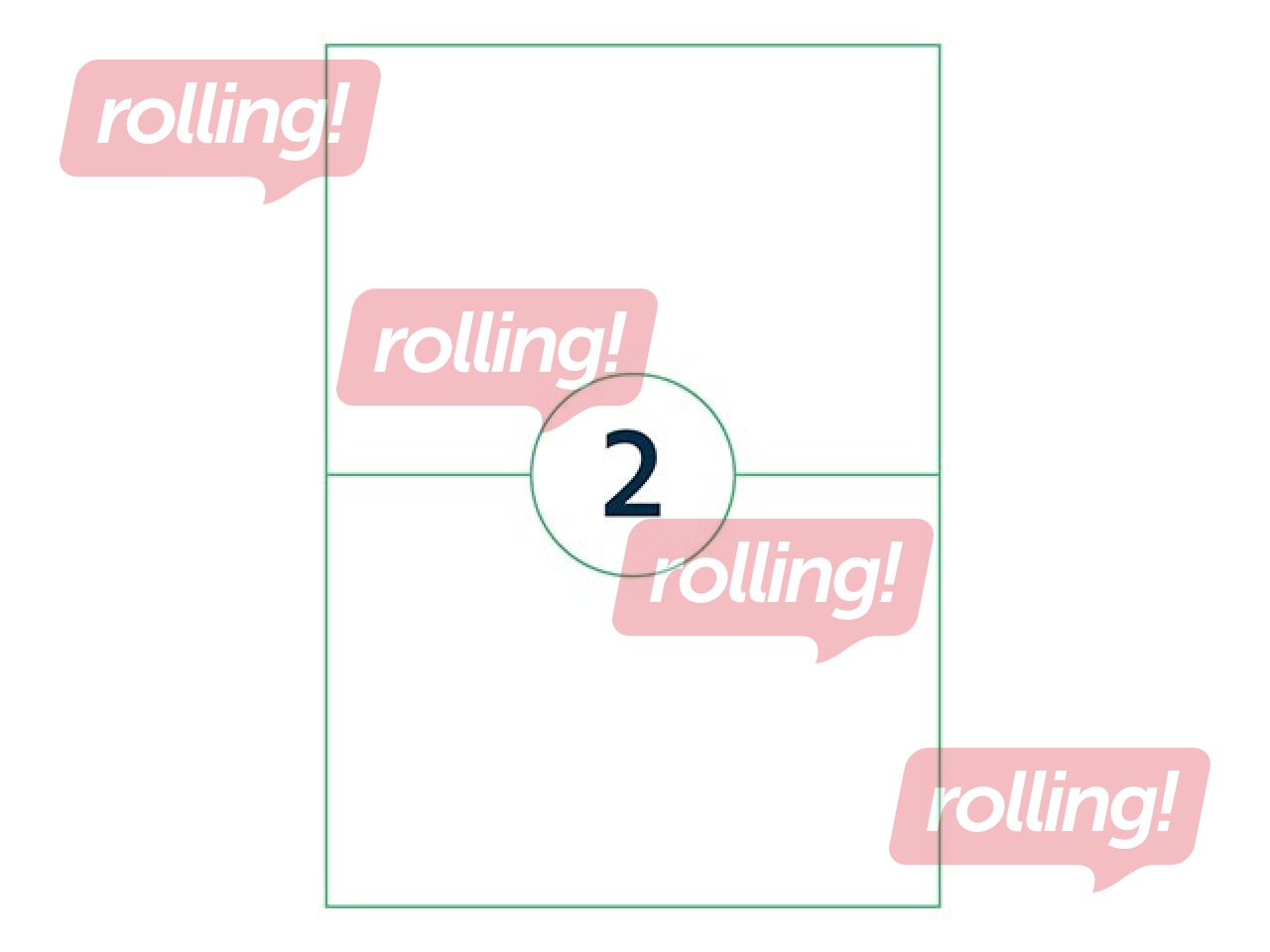 Uzlīmes Rillprint, A4, 210x148 mm, 1000 loksnes, baltas