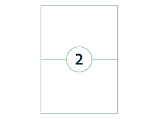 Uzlīmes Rillprint, A4, 210x148 mm, 1000 loksnes, baltas