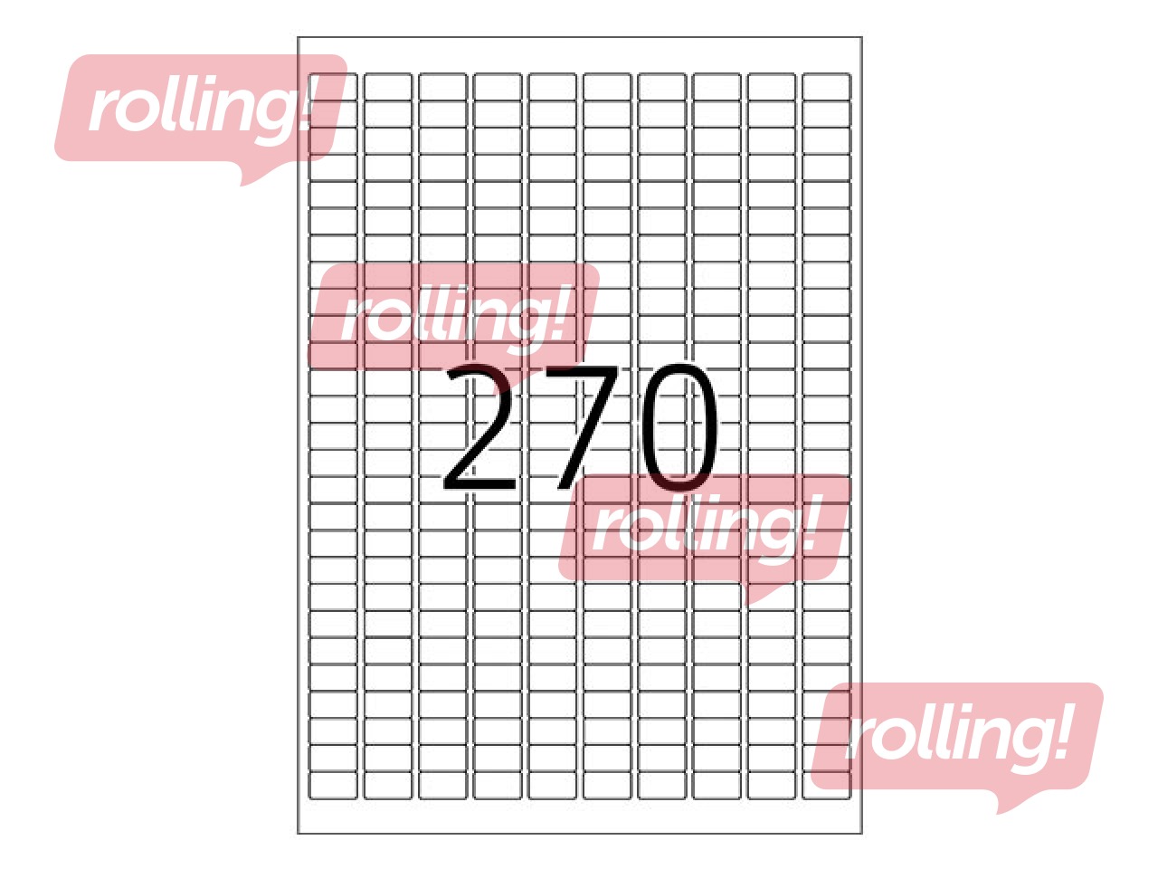Uzlīmes Herma, A4, 17,8x10 mm, 25 loksnes, noņemamas baltas