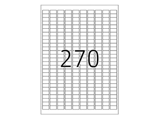 Uzlīmes Herma, A4, 17,8x10 mm, 25 loksnes, noņemamas baltas