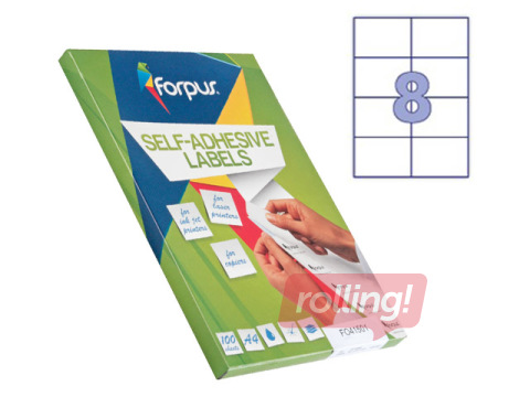 Uzlīmes Forpus, A4,105x74 mm, 100 loksnes, baltas