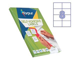 Uzlīmes Forpus, A4,105x74 mm, 100 loksnes, baltas