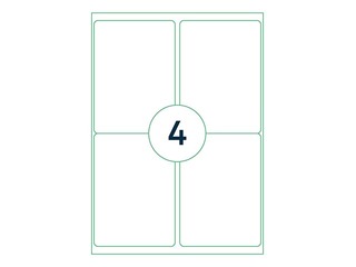 Uzlīmes Rillprint, A4, 99.1x139 mm, 100 loksnes, baltas