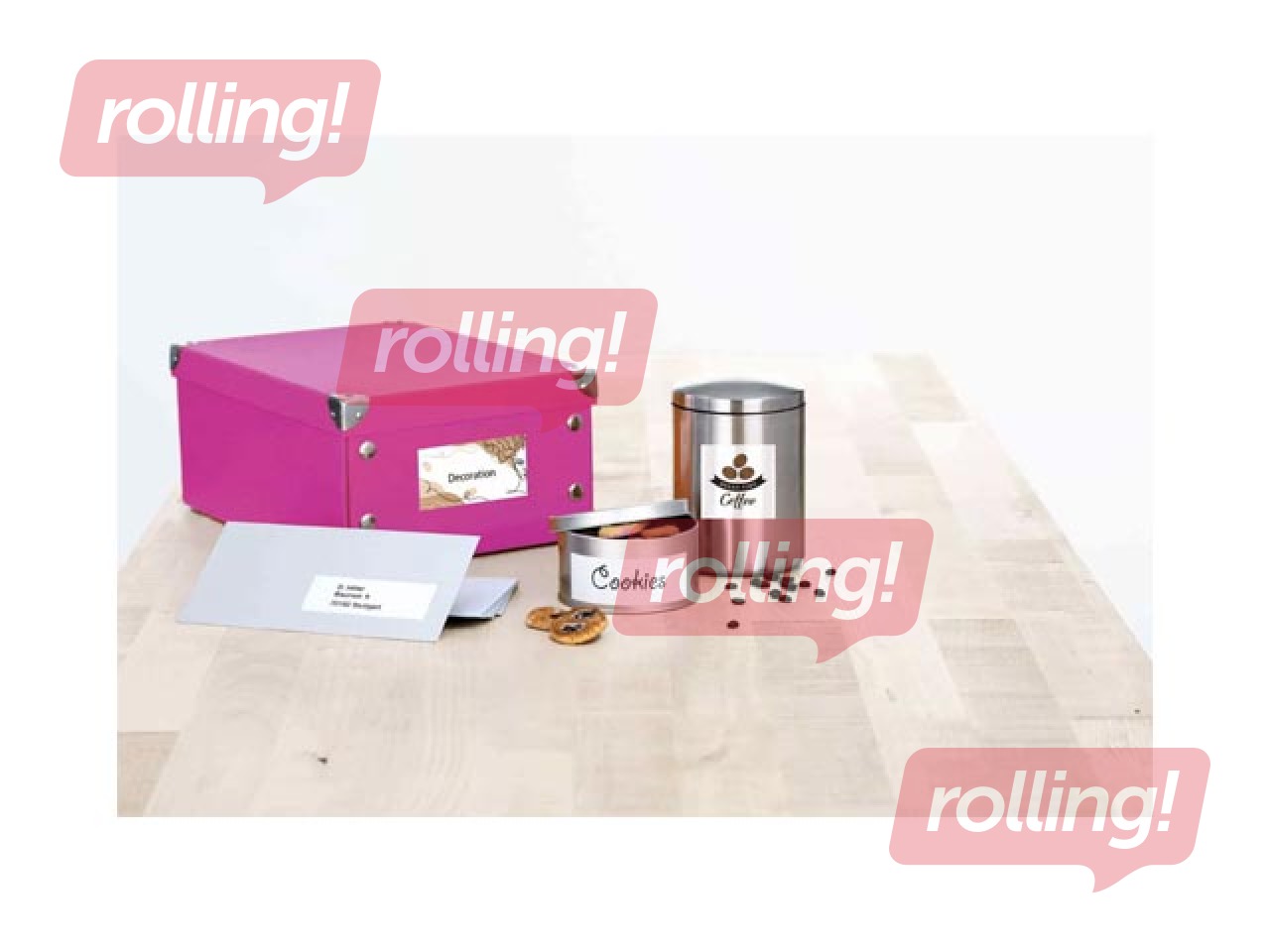 Uzlīmes Herma  A4, 96x139.7 mm, 80 loksnes, baltas