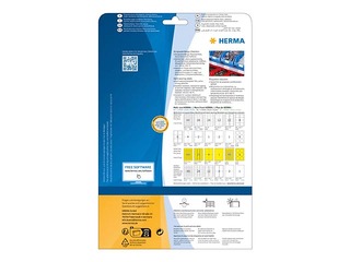 Uzlīmes Herma Ø 85 mm, 25 loksnes, mitrumizturīgas, ļoti noturīgas, baltas