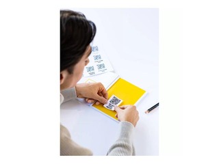 Uzlīmes Herma, QR koda, A4, 40x40mm, baltas, noturīgas, 25 loksnes