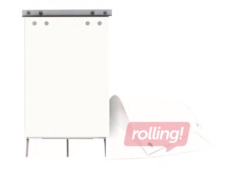 Papīra flipčarta bloks SM·LT, 80 g, 59.4 x 84 cm, 50 lapas, 4 caurumi, balts 