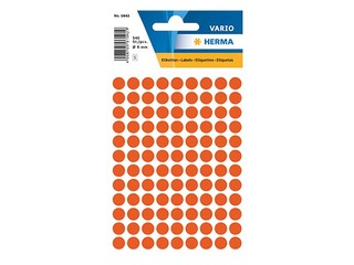 Uzlīmes - aplīši Herma, 8 mm, sarkani