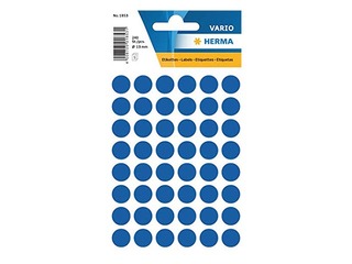 Uzlīmes - aplīši Herma, 13 mm, tumši zili