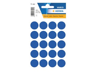 Uzlīmes - aplīši Herma, 19 mm, tumši zili