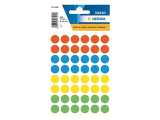 Uzlīmes - aplīši Herma, 13 mm, dažādas krāsas