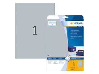 Uzlīmes Herma Special, A4, 210x297 mm, 25 loksnes, sudraba folija