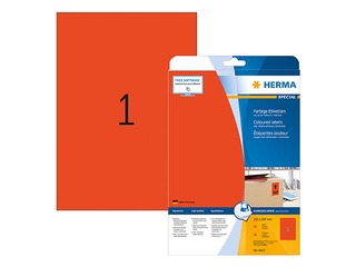 Uzlīmes Herma Special, A4, 210x297 mm, 20 loksnes, sarkanas
