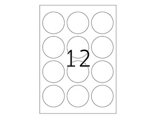 Uzlīmes Herma, A4, Ø 60 mm, 20 loksnes, noturīgas, neonsarkanas