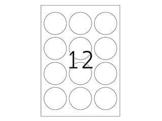 Uzlīmes Herma, A4, Ø 60 mm, 20 loksnes, noturīgas, neonzaļas