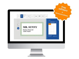 Uzlīmes Herma,  A4, 63.5 x 29.6 mm, 25 loksnes, sudraba folija