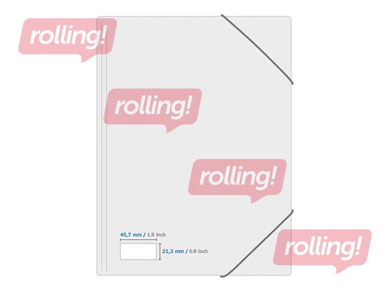 Uzlīmes Herma  A4, 45,7 x 21,2 mm, 25 loksnes, mitrumizturīgas, noturīgas, caurspīdīgas