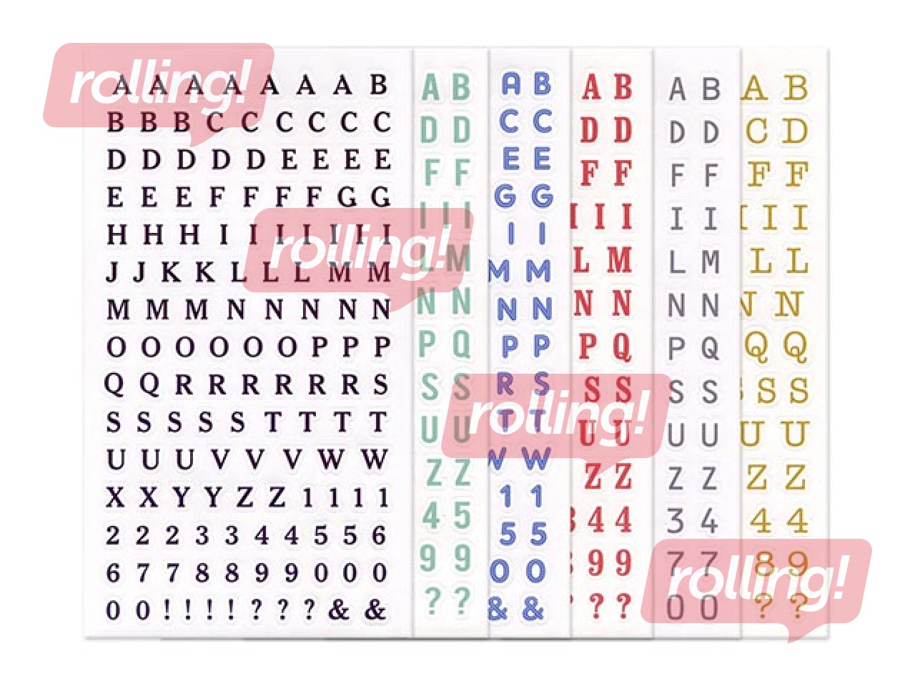 Uzlīmes Galeria Papieru, burti un cipari